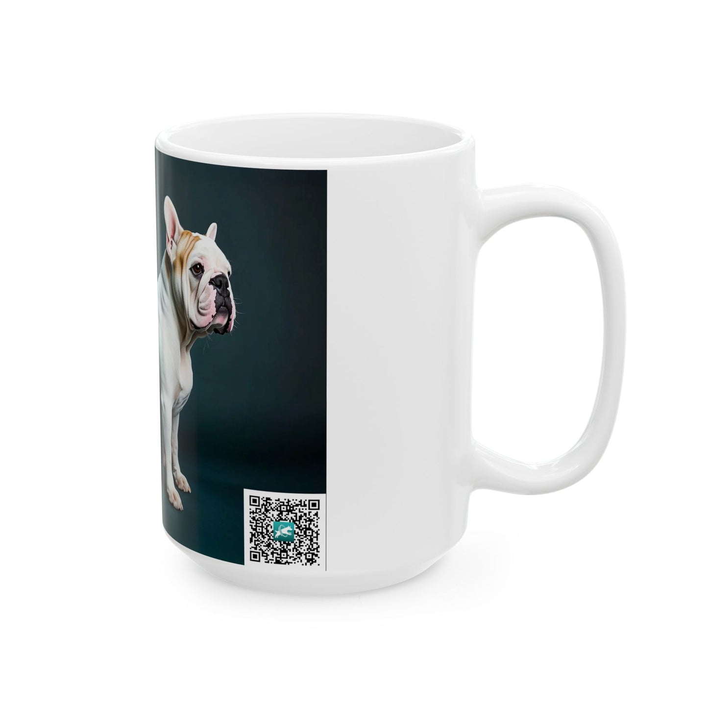 English Bulldog Ceramic Mug — Photo Print Coffee Cup (11oz / 15oz)