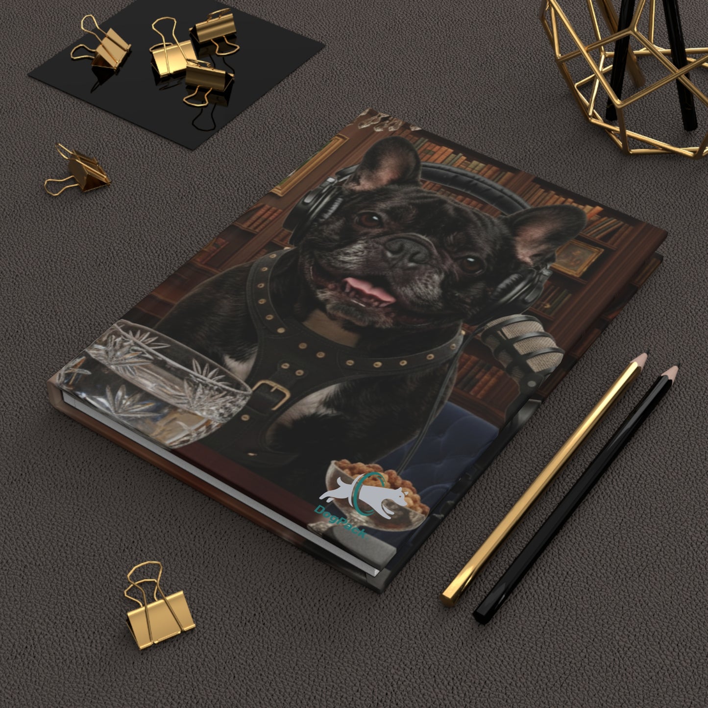 Goldie & Frenchie 'Sophisticated & Wealthy' Hardcover Notebook