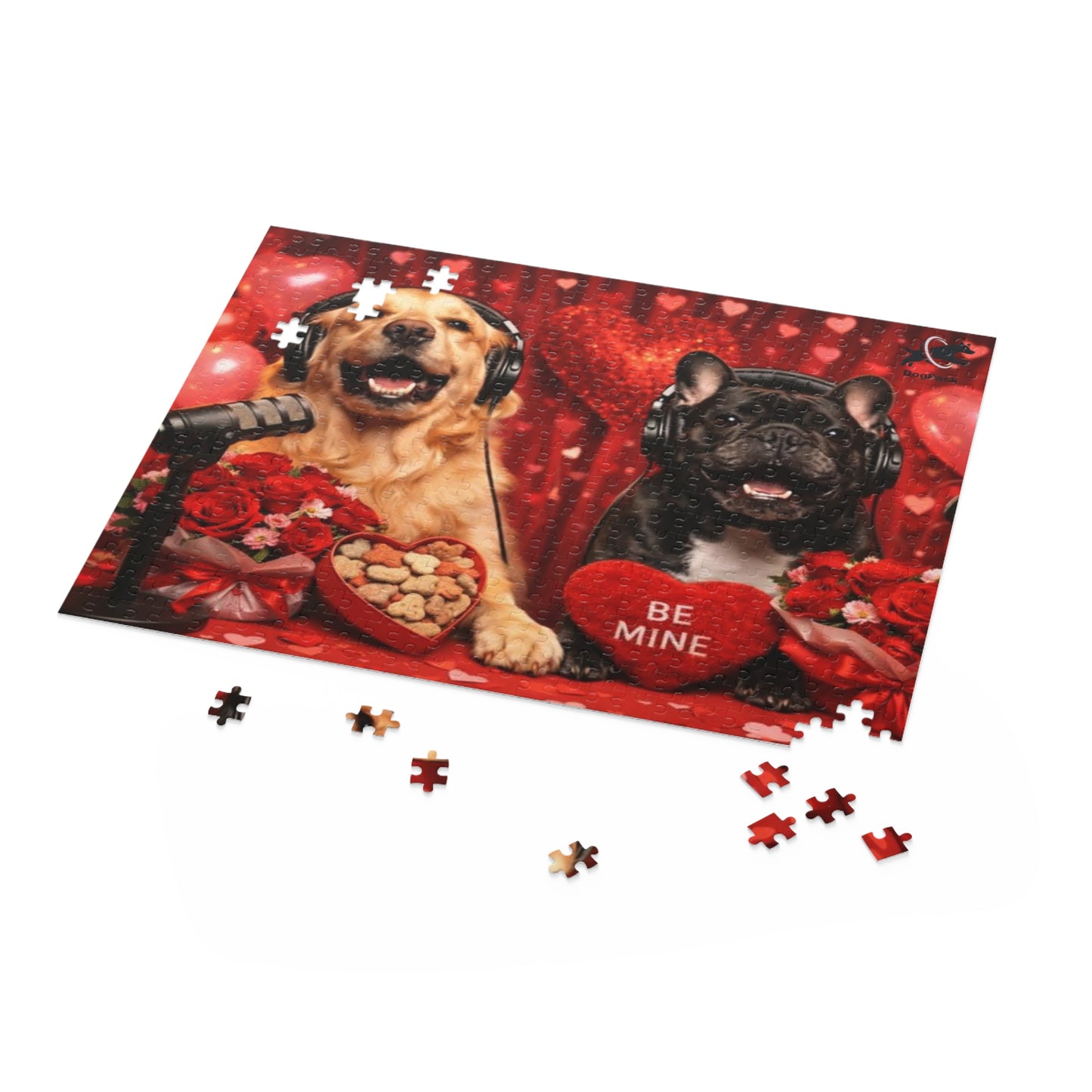 Goldie & Frenchie 'Be my Valentine' Puzzle — 120/252/500-Piece Jigsaw