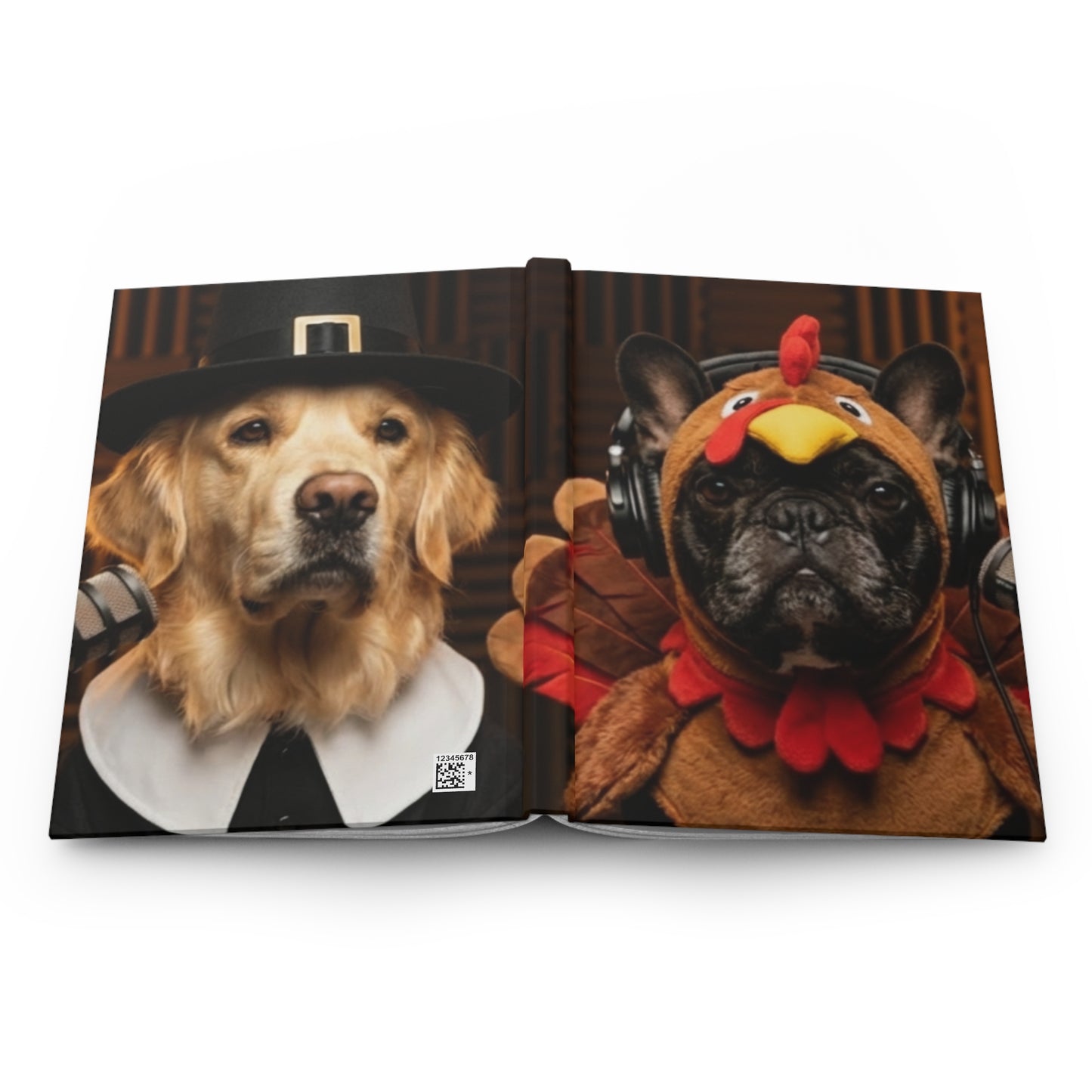 Goldie & Frenchie Thanksgiving Costume Notebook