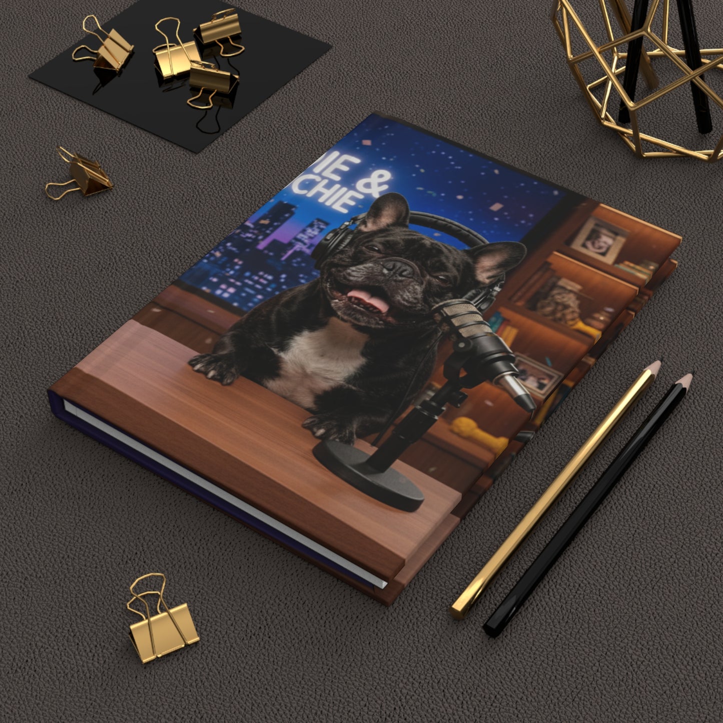 Goldie & Frenchie Talk Show LOL Laughing out Loud Studio Notebook