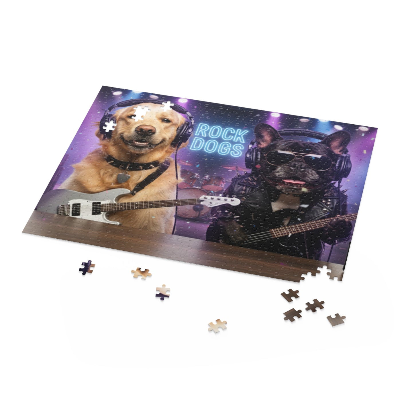 Goldie & Frenchie 'Rock Dogs' Puzzle - 120/252/500 - Piece Jigsaw Puzzle
