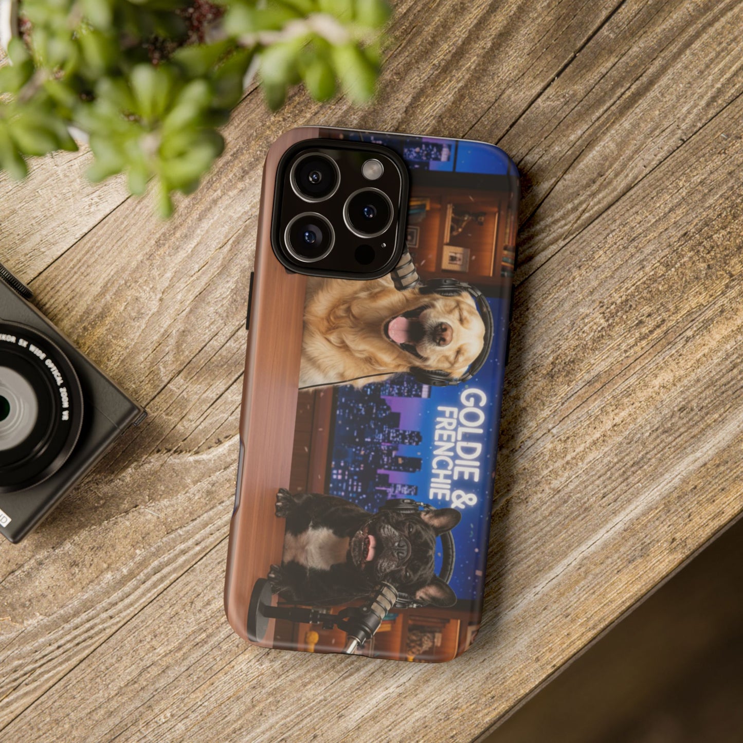 Goldie & Frenchie Talk Show LOL Laughing out iPhone Cases