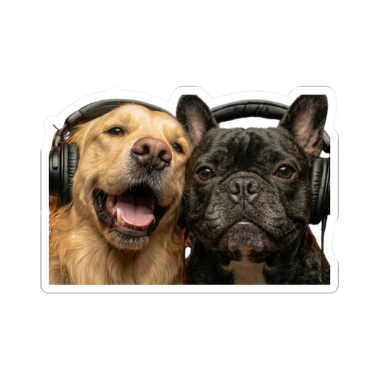 Goldie & Frenchie Sticker — "Bestie"