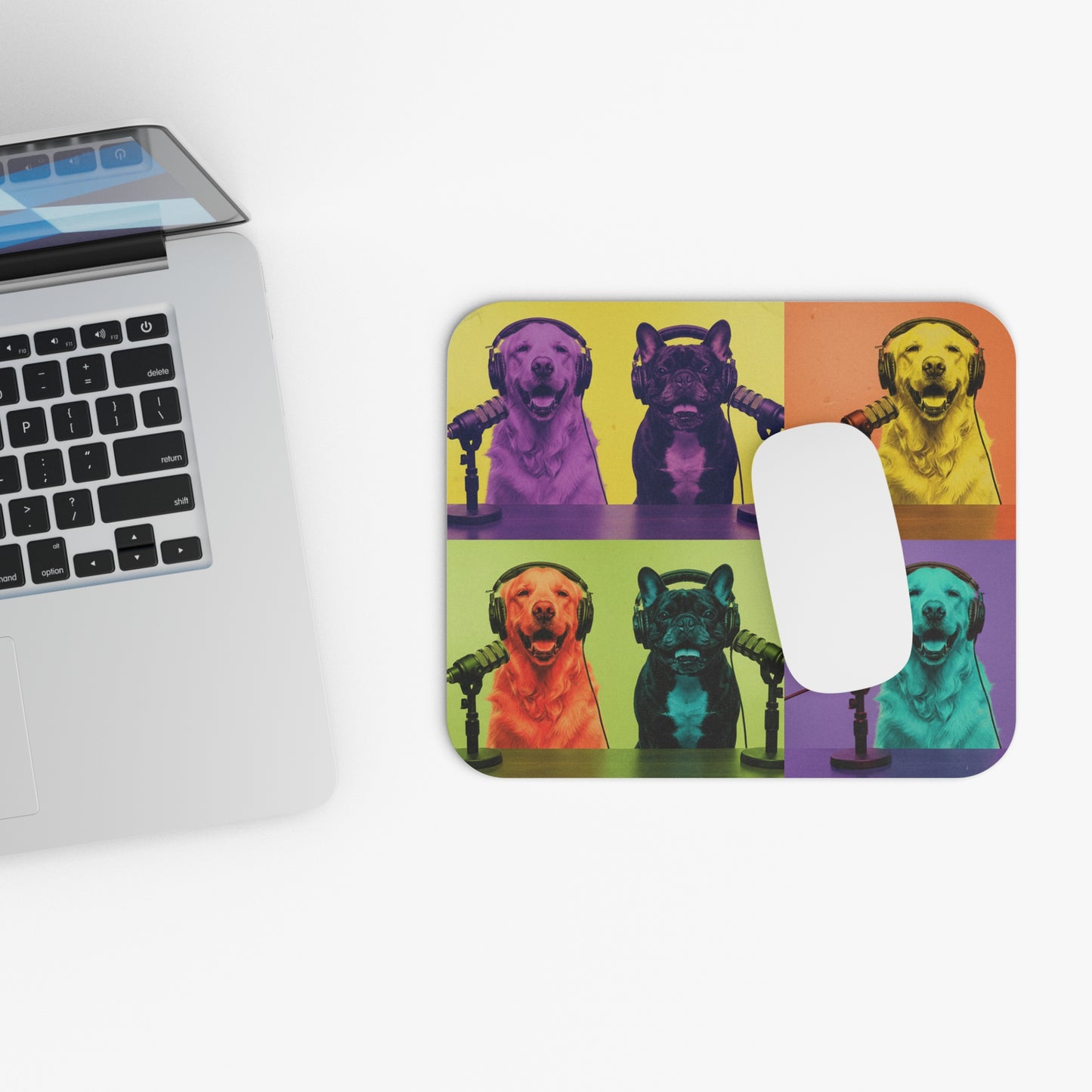 Goldie & Frenchie Warhol-inspired Mouse Pad