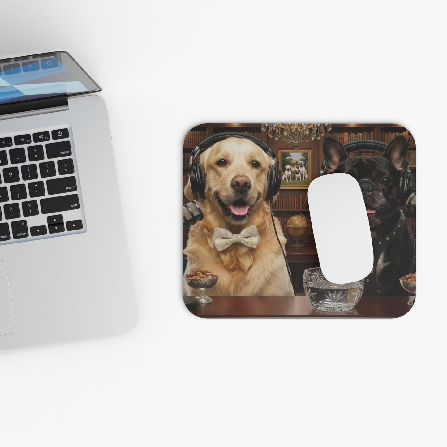 Goldie & Frenchie 'Sophisticated and Wealthy' Mouse Pad