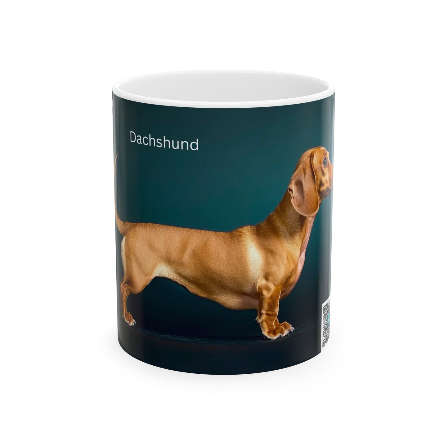 Dachshund Ceramic Mug – 11oz/15oz Coffee Cup with Dachshund Photo