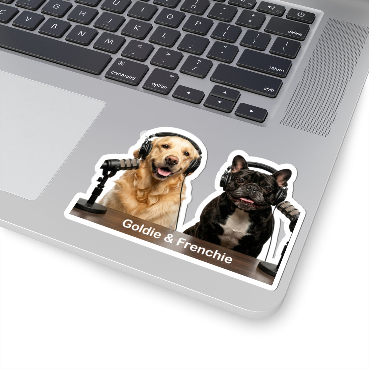 Goldie & Frenchie Smiling Sticker