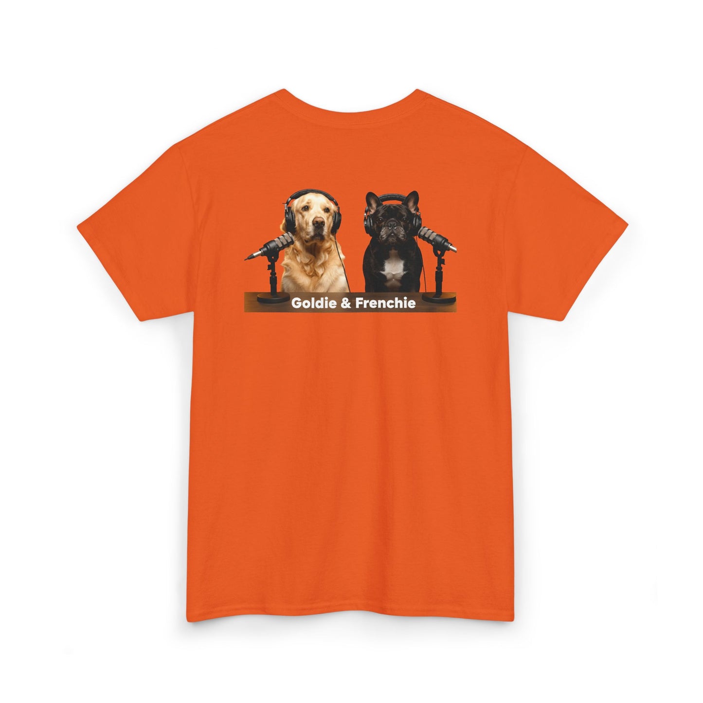 Goldie & Frenchie Staying Warm Front & Back Canada T‑Shirt - Ships from Canada