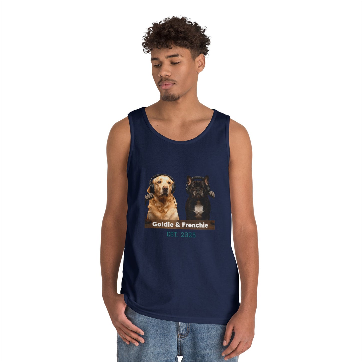 Goldie & Frenchie Front and Back Tank Top - Unisex
