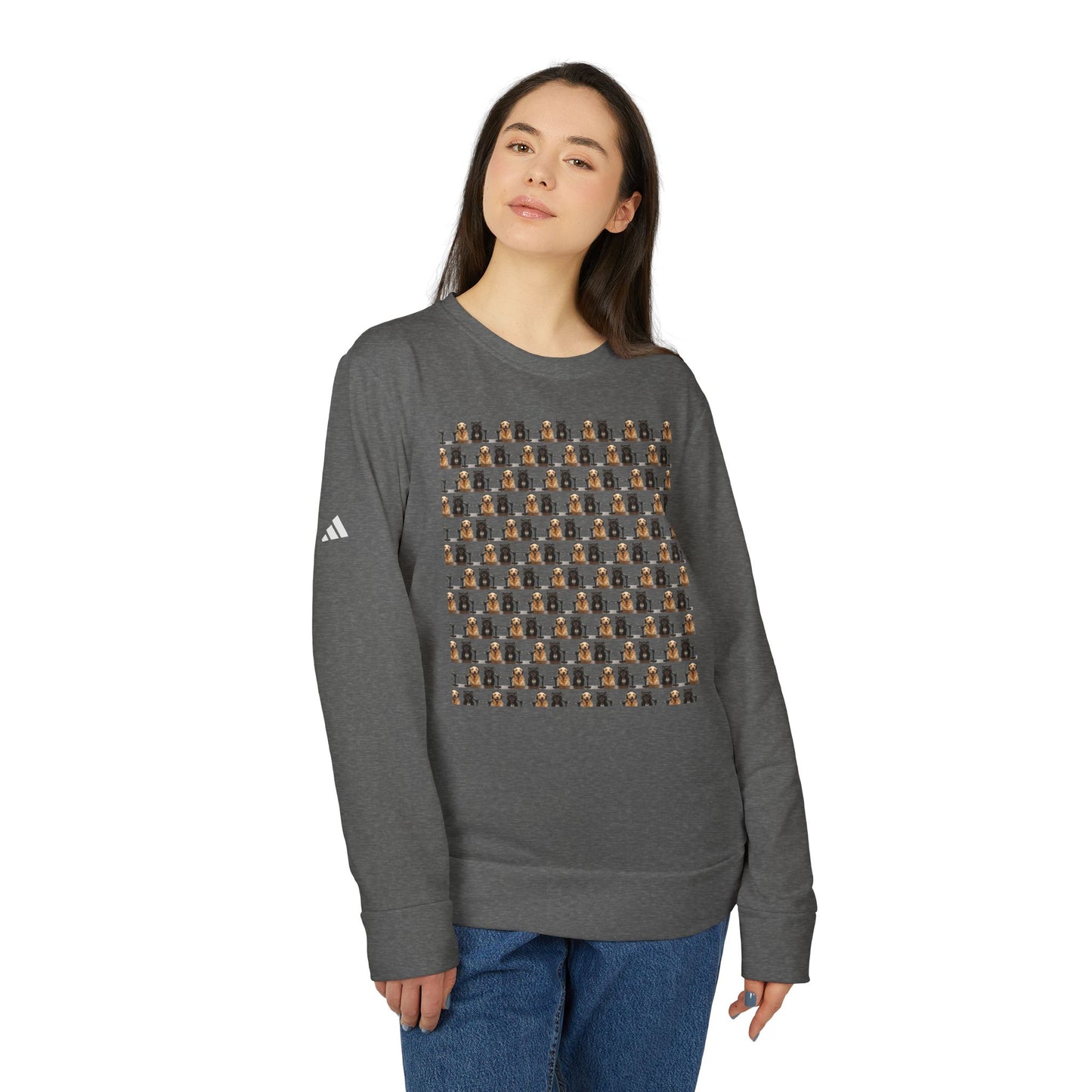 DogPack® Goldie & Frenchie™ Classic Crewneck Sweatshirt — adidas Sustainable Fleece