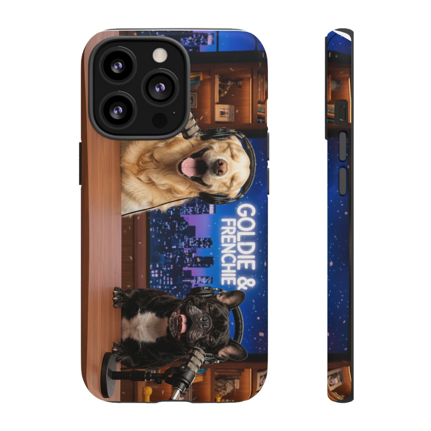 Goldie & Frenchie Talk Show LOL Laughing out iPhone Cases