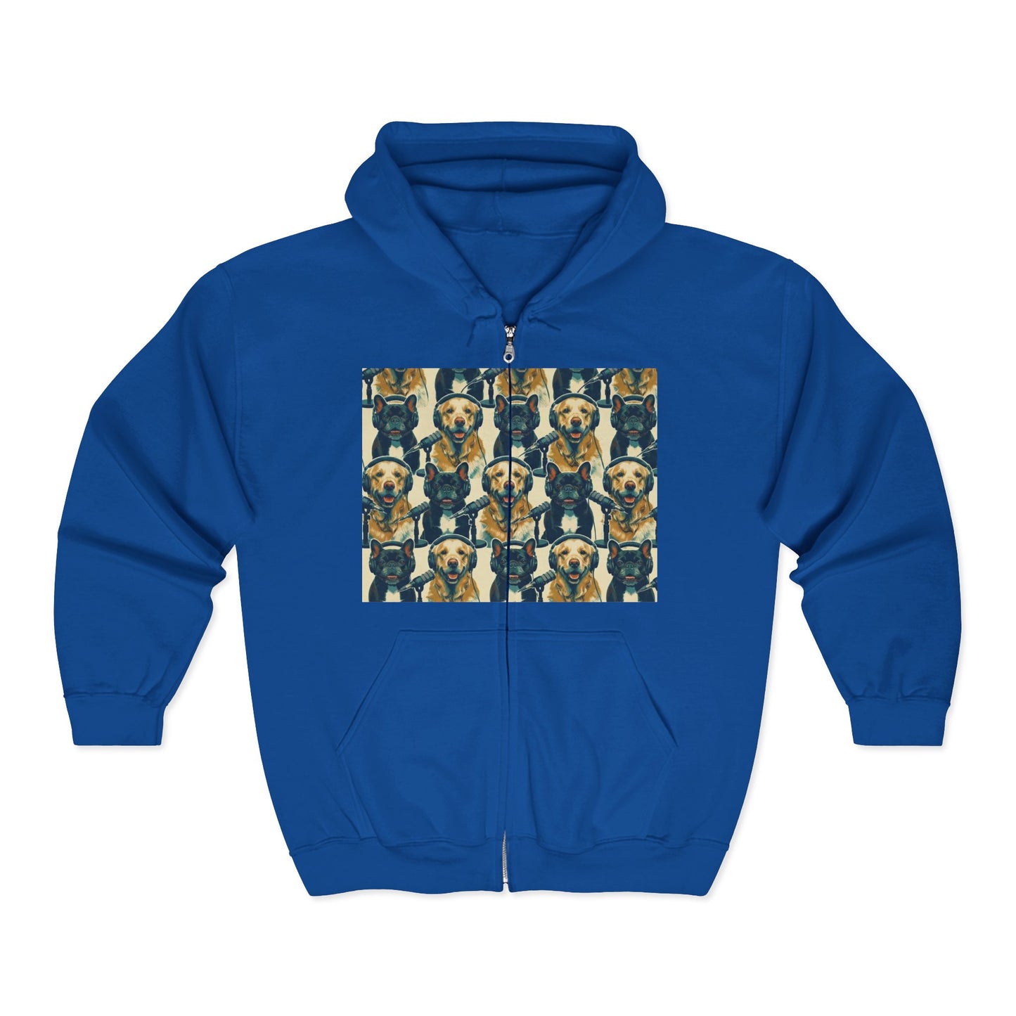Goldie & Frenchie Podcast Full-Zip Hoodie - Front and Back - Ships from Australia + New Zealand