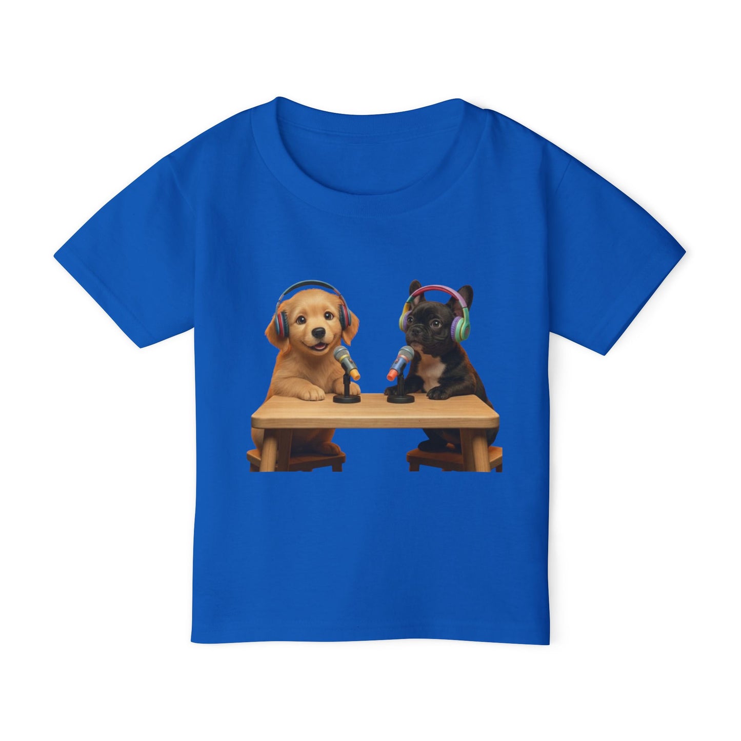 Goldie & Frenchie 'Animated Puppies' Toddler T‑Shirt Front & Back