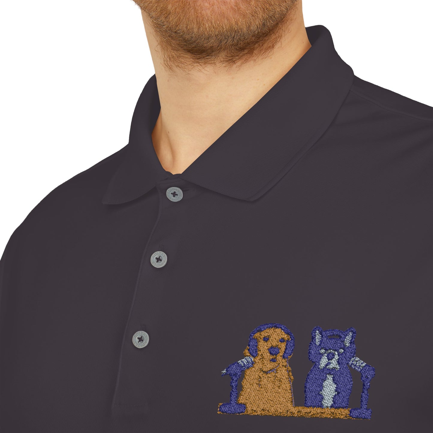 Goldie & Frenchie Embroidered Logo High Performance Polo | Customized adidas®