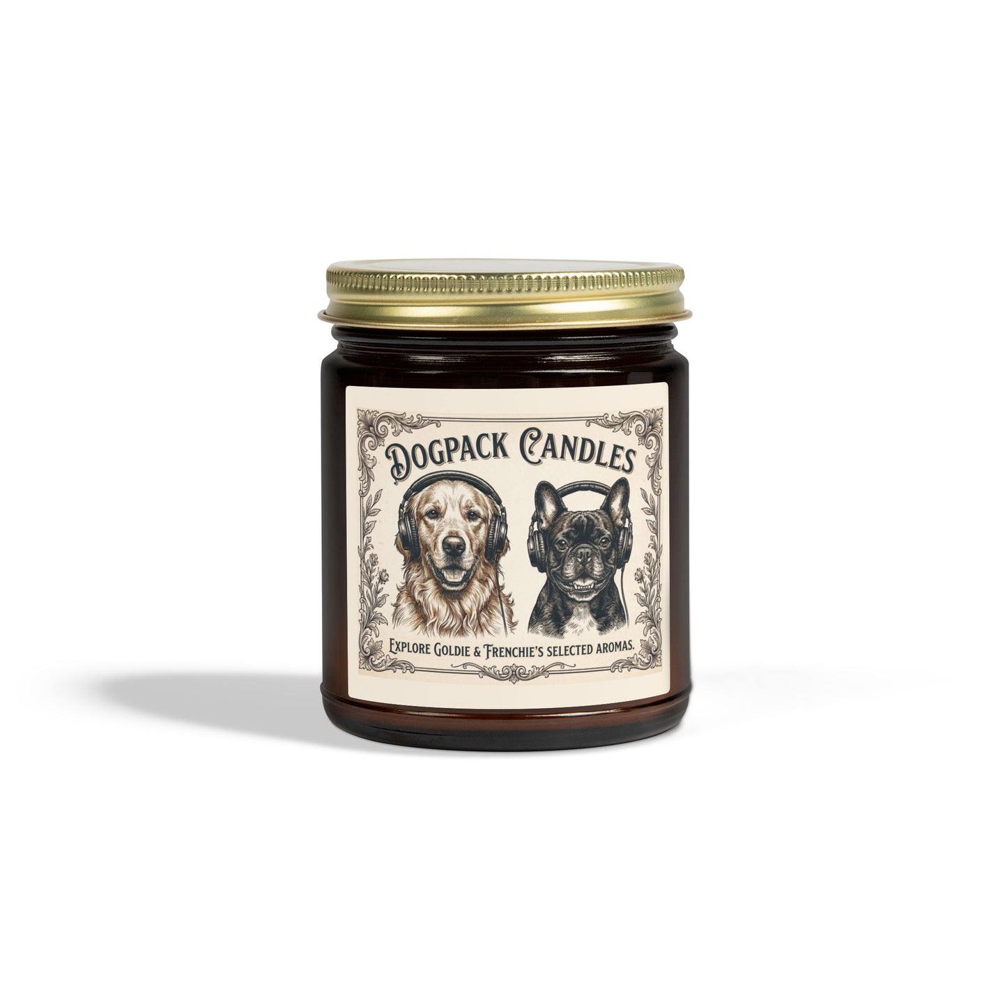 Goldie & Frenchie Scented Candle — Coconut Apricot Wax (4oz / 9oz)