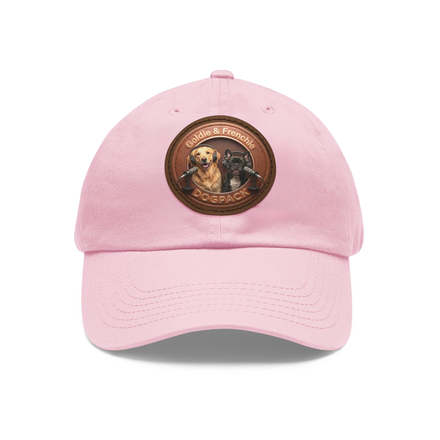 Goldie & Frenchie Leather Patch Baseball Cap
