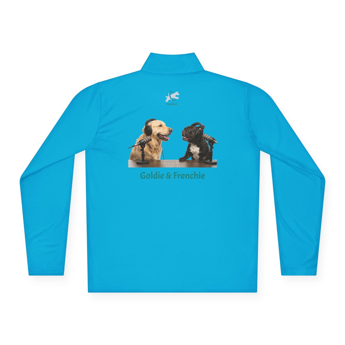 'Goldie & Frenchie' Quarter-Zip Pullover