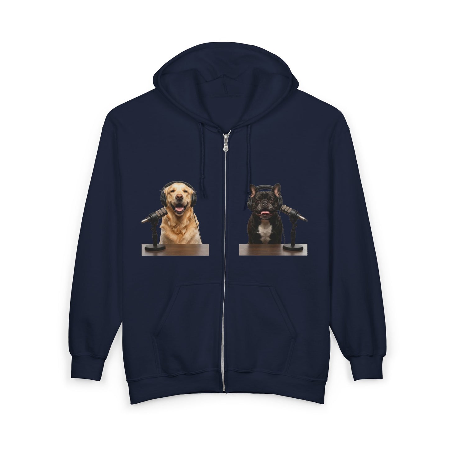 Goldie & Frenchie 'Something in between us' - Hooded Zip-up Sweatshirt
