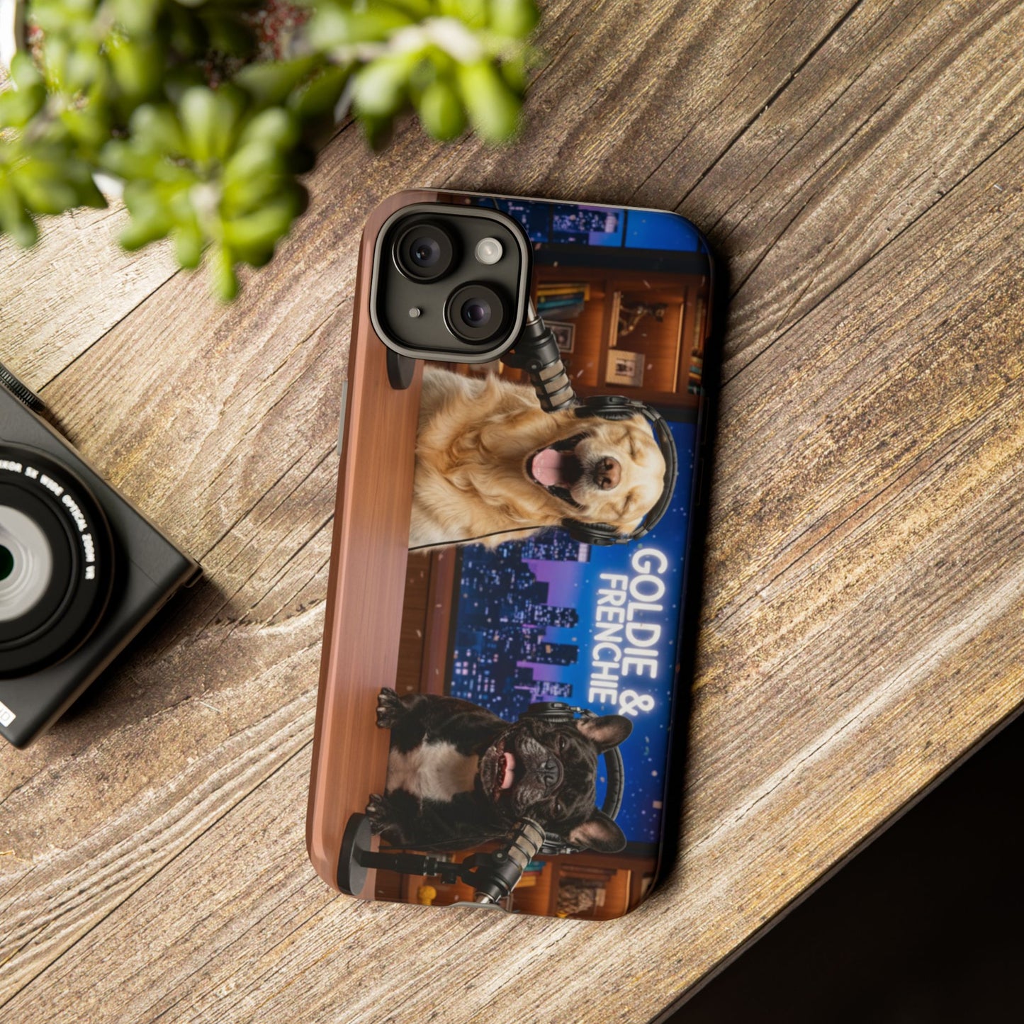 Goldie & Frenchie Talk Show LOL Laughing out iPhone Cases