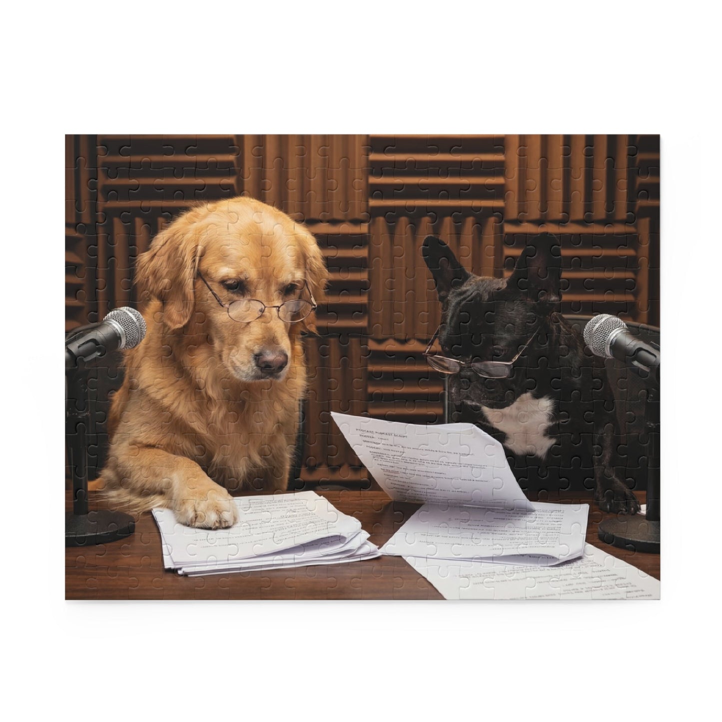 Goldie & Frenchie Jigsaw Puzzle — Reading Script (120/252/500 pcs)