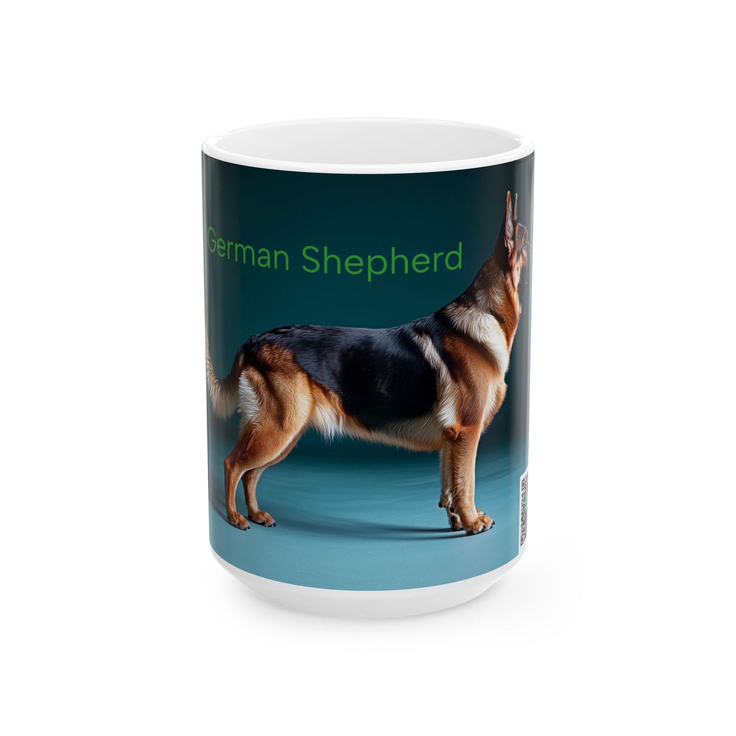German Shepherd Ceramic Mug — Alsatian Dog Breed Coffee Cup (11oz, 15oz)