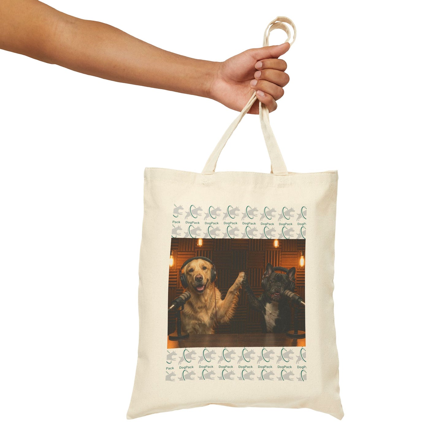 Goldie & Frenchie 'High Fives' Canvas Tote