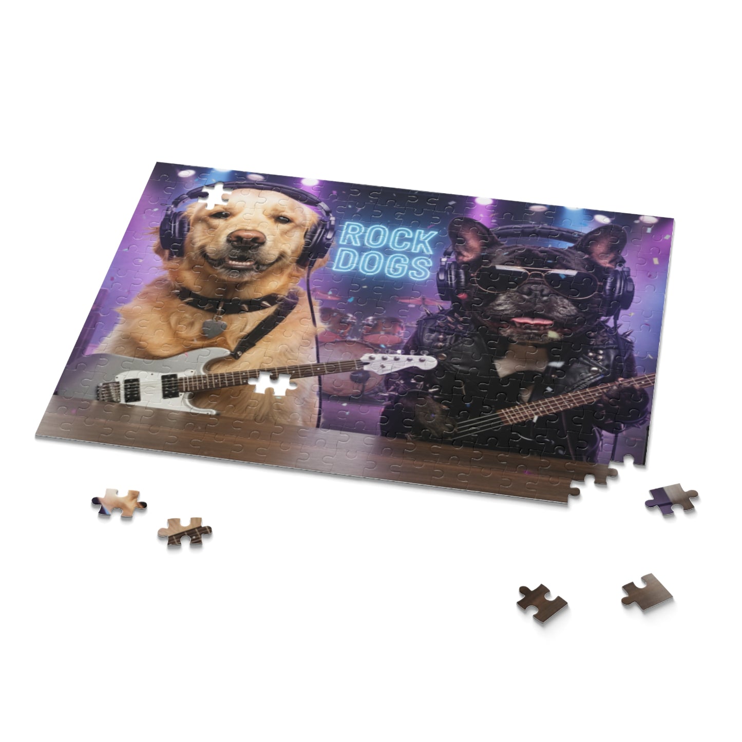 Goldie & Frenchie 'Rock Dogs' Puzzle - 120/252/500 - Piece Jigsaw Puzzle