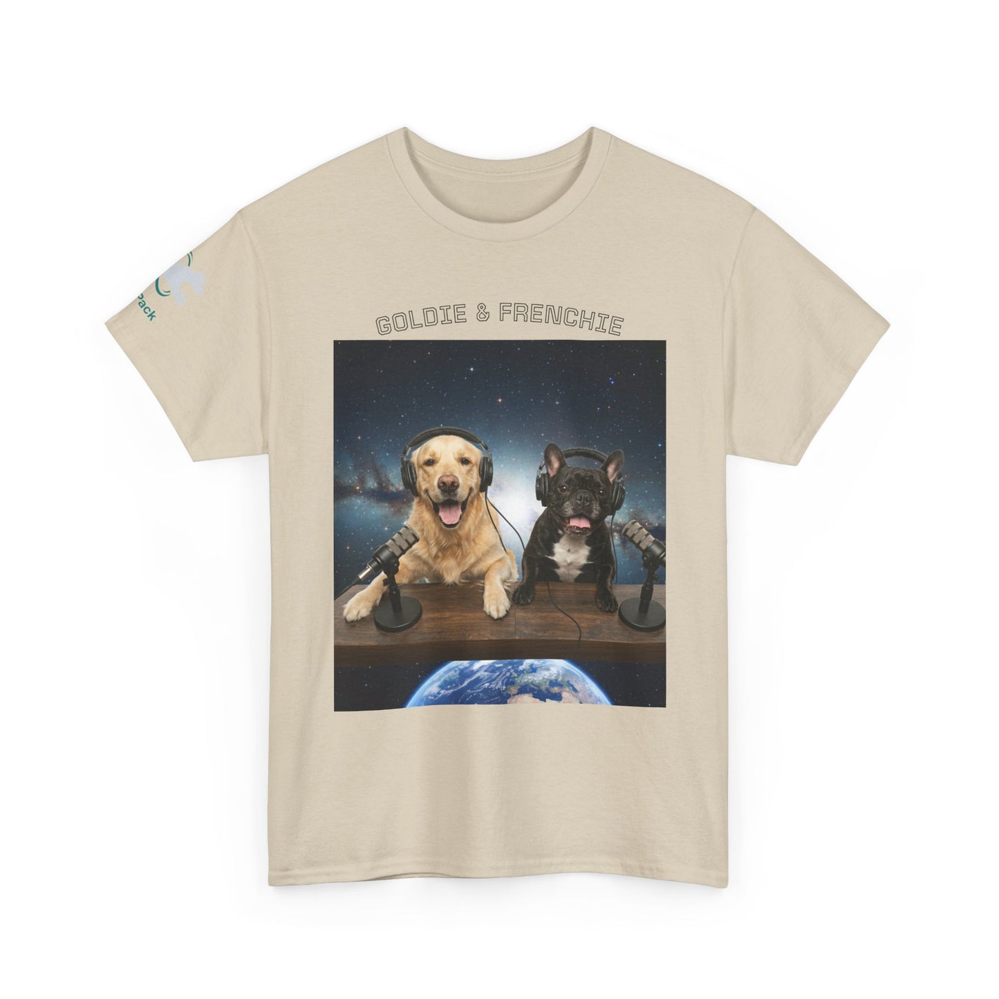 Goldie & Frenchie Broadcasting from Space T-Shirt