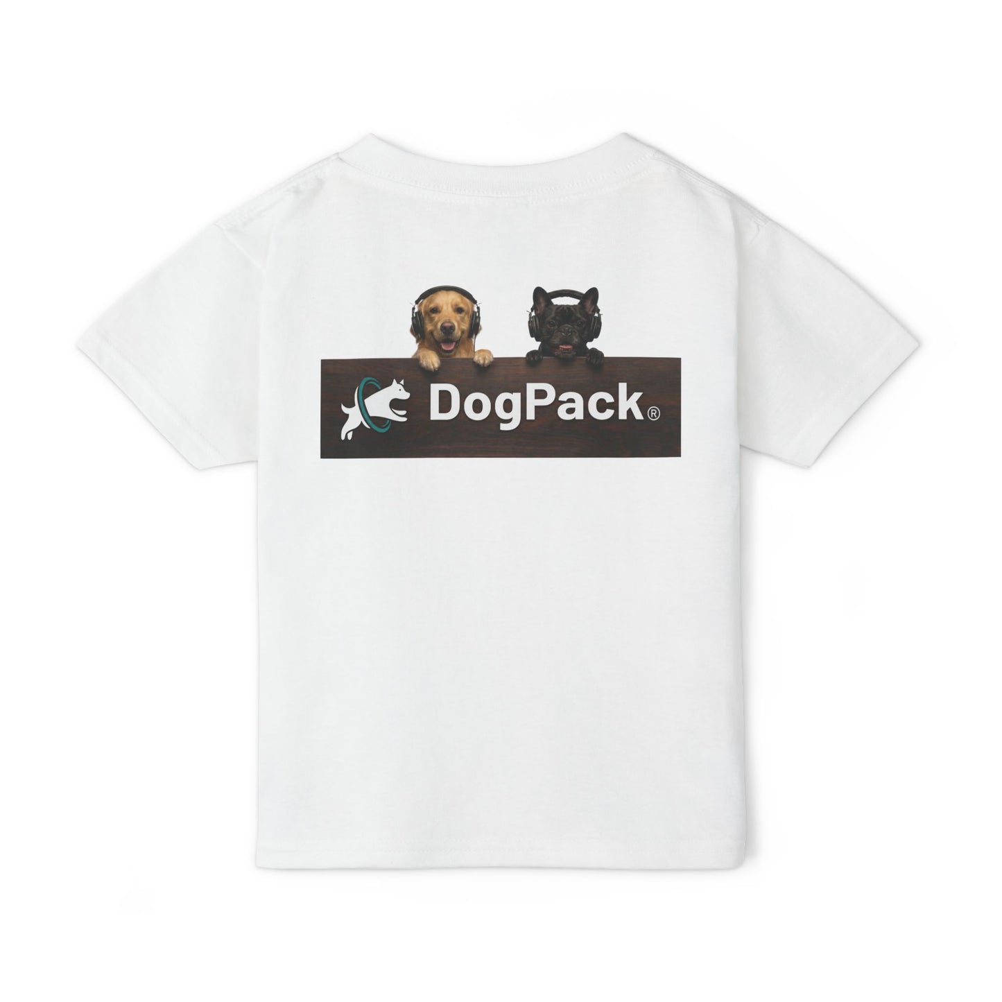 Goldie & Frenchie 'Animated Puppies' Toddler T‑Shirt Front & Back