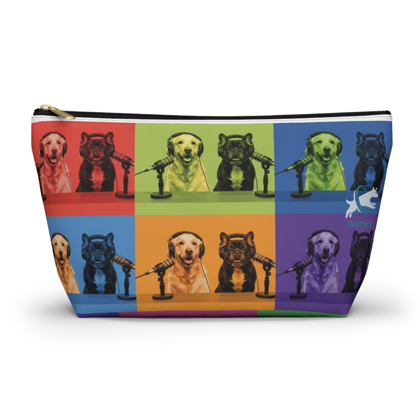 Goldie & Frenchie Warhol Inspired Pop Art Accessory Pouch