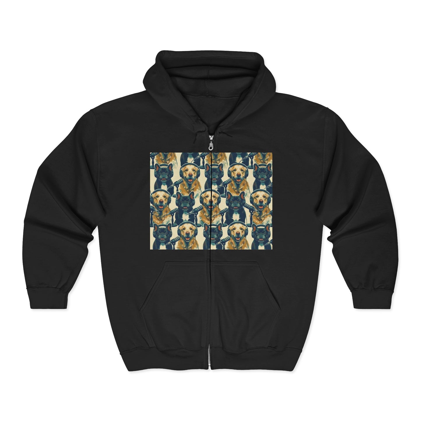 Goldie & Frenchie Podcast Full-Zip Hoodie - Front and Back - Ships from Australia + New Zealand