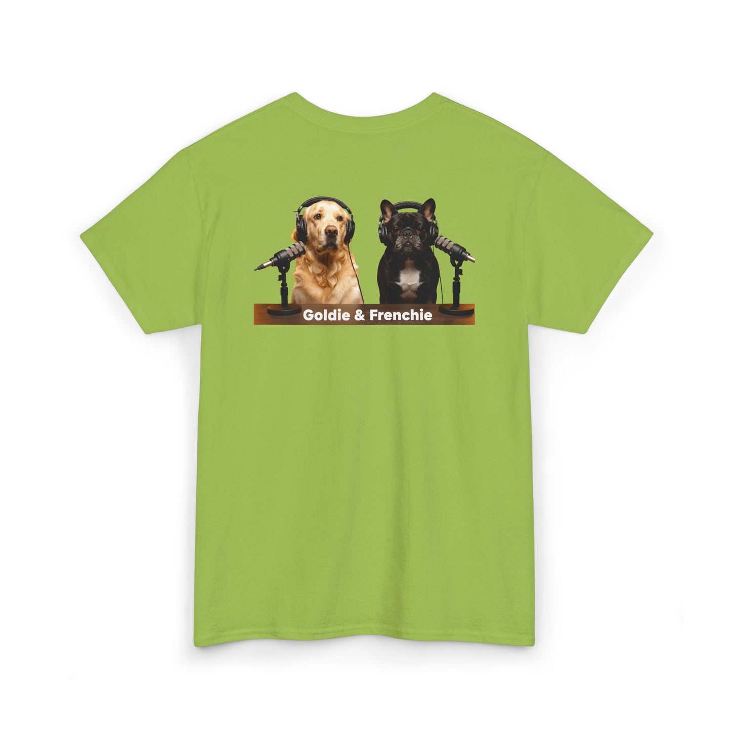 Goldie & Frenchie Staying Warm Front & Back Canada T‑Shirt - Ships from Canada