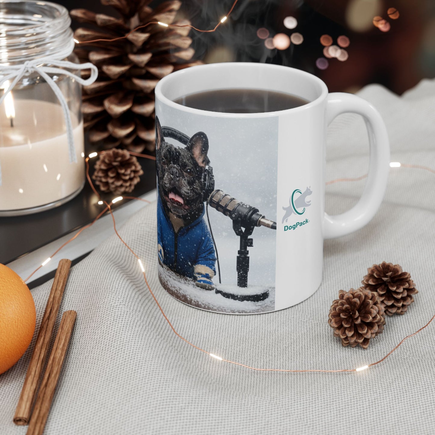 Goldie & Frenchie Winter Mug for Warm Drinks (11oz, 15oz)