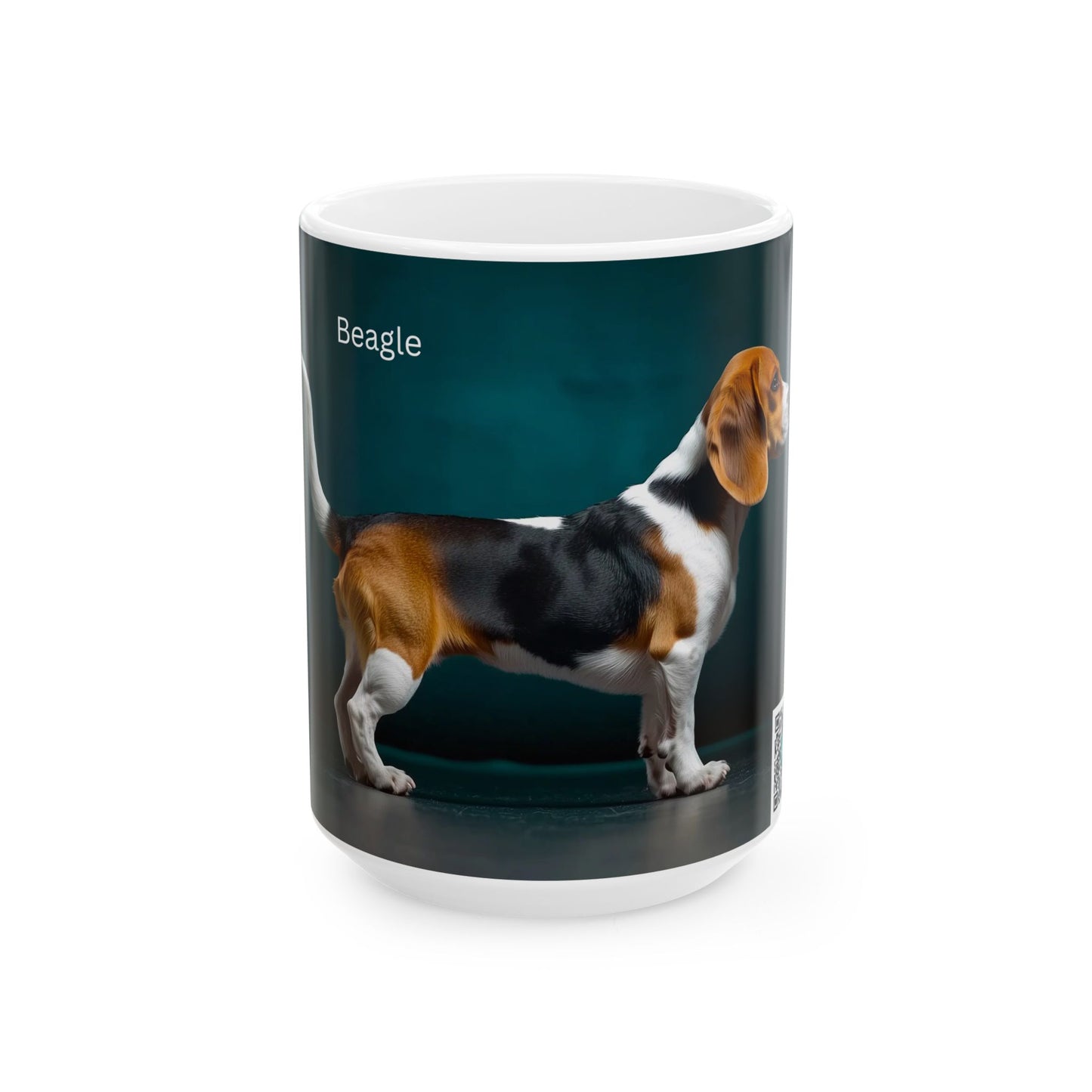Beagle Dog Ceramic Mug — Cute Pet Portrait Coffee Cup (11oz & 15oz)