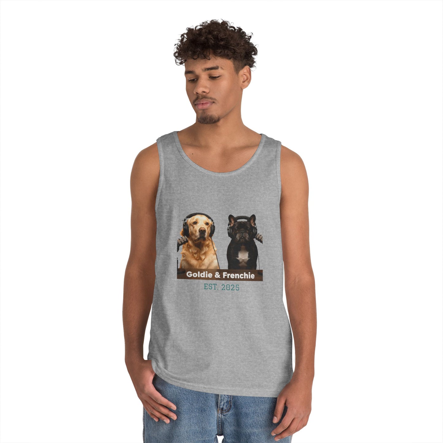 Goldie & Frenchie Front and Back Tank Top - Unisex