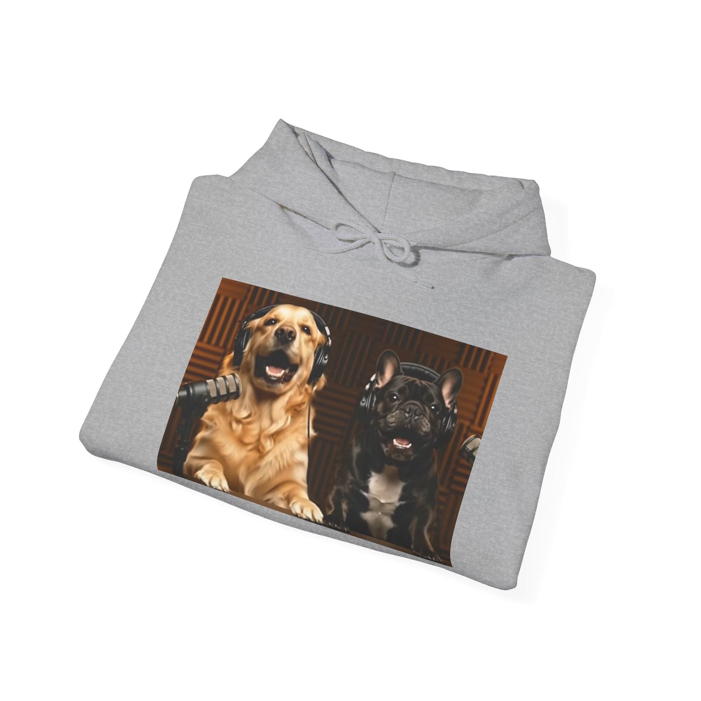 Goldie & Frenchie Hoodie — "Love G&F" Back and Front