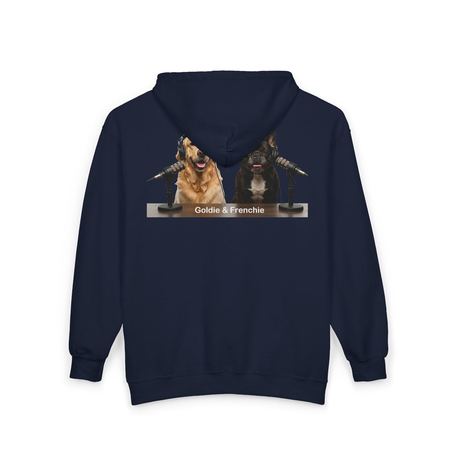 Goldie & Frenchie 'Something in between us' - Hooded Zip-up Sweatshirt