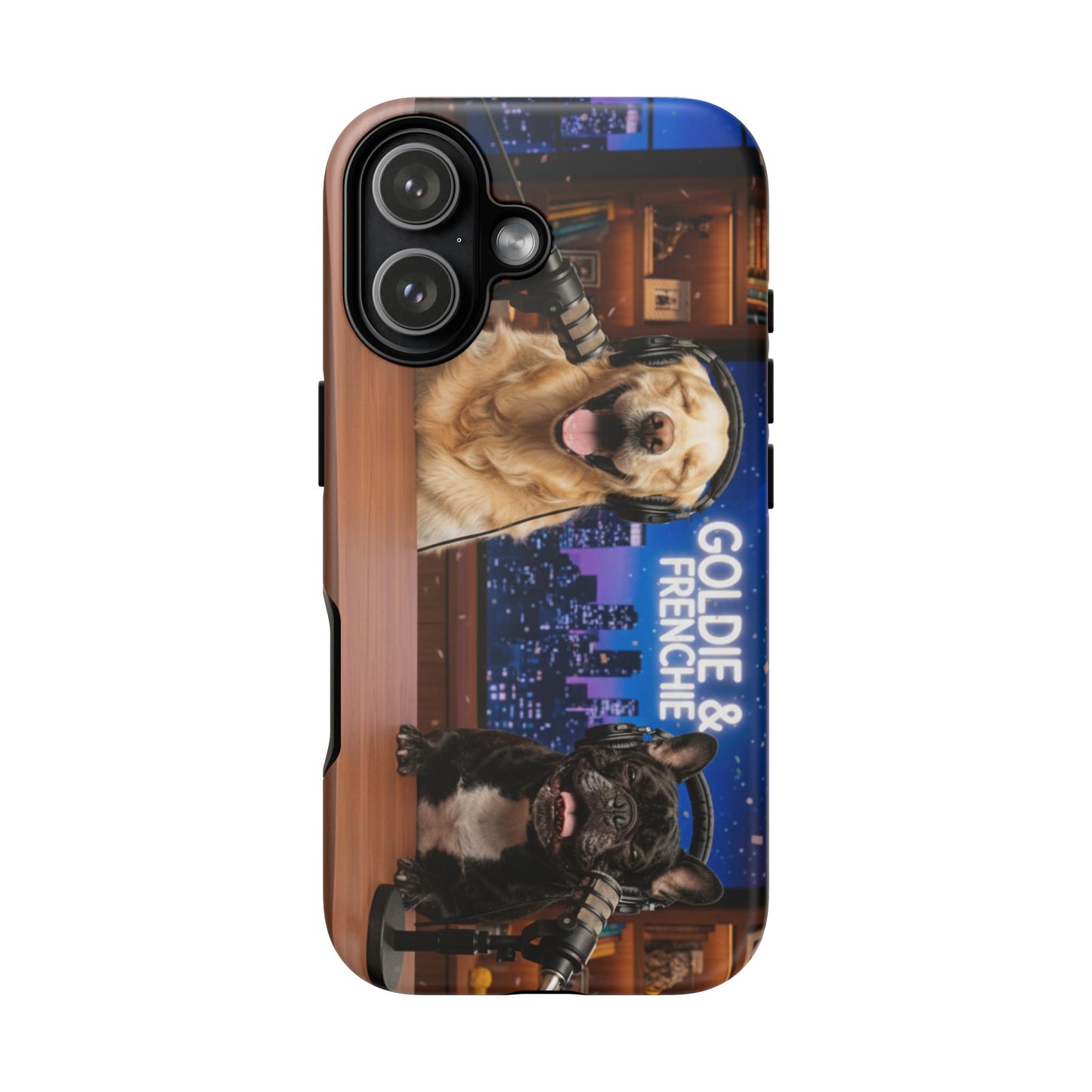 Goldie & Frenchie Talk Show LOL Laughing out iPhone Cases