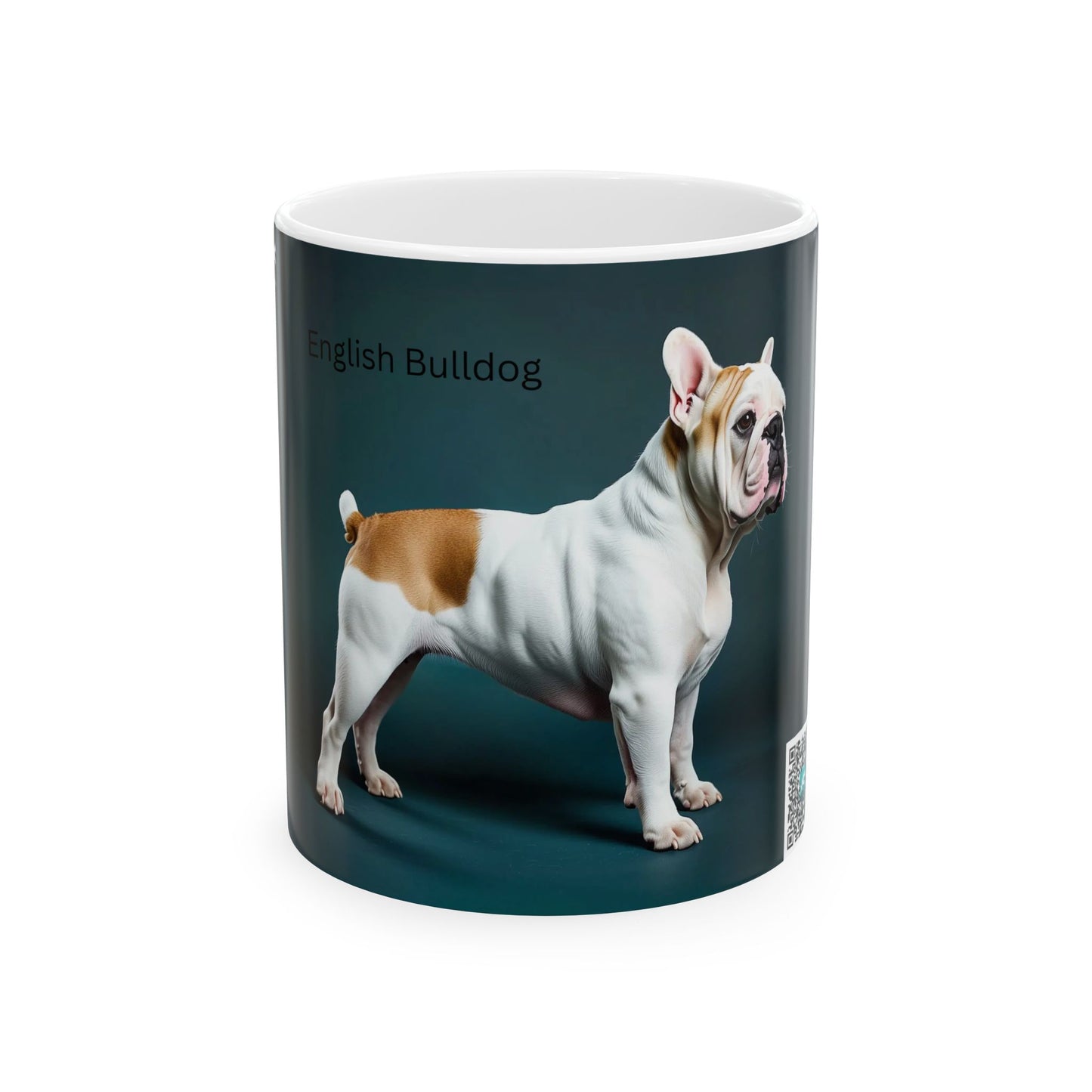 English Bulldog Ceramic Mug — Photo Print Coffee Cup (11oz / 15oz)