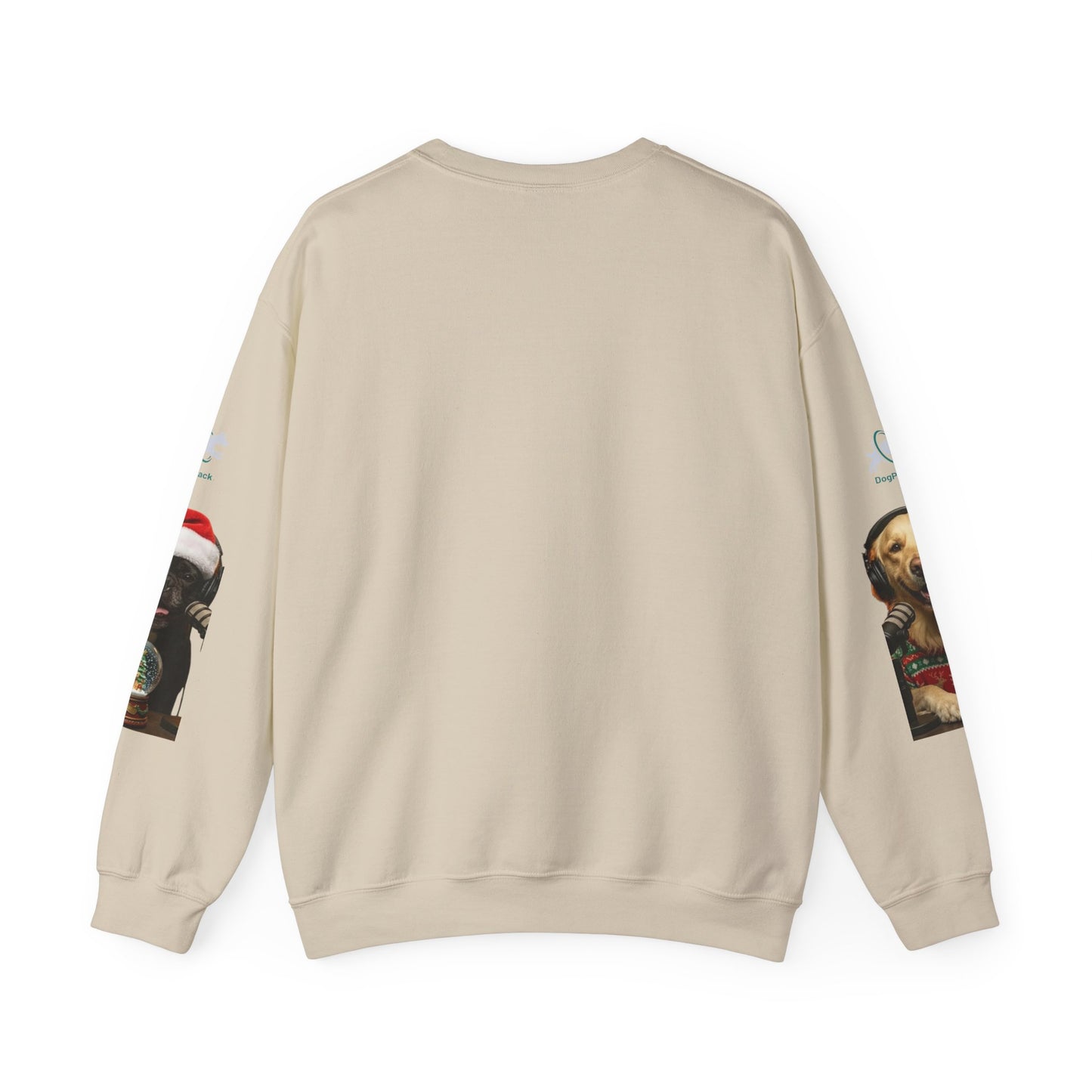 Goldie & Frenchie Christmas Crewneck with G&F sleeves
