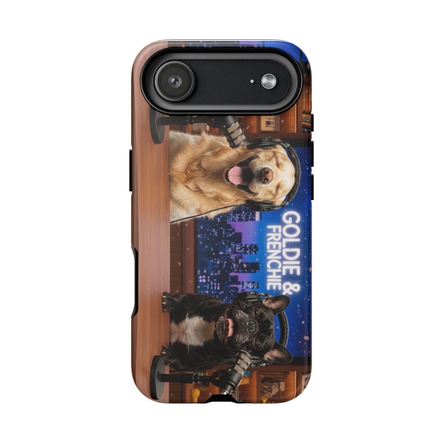 Goldie & Frenchie Talk Show LOL Laughing out iPhone Cases