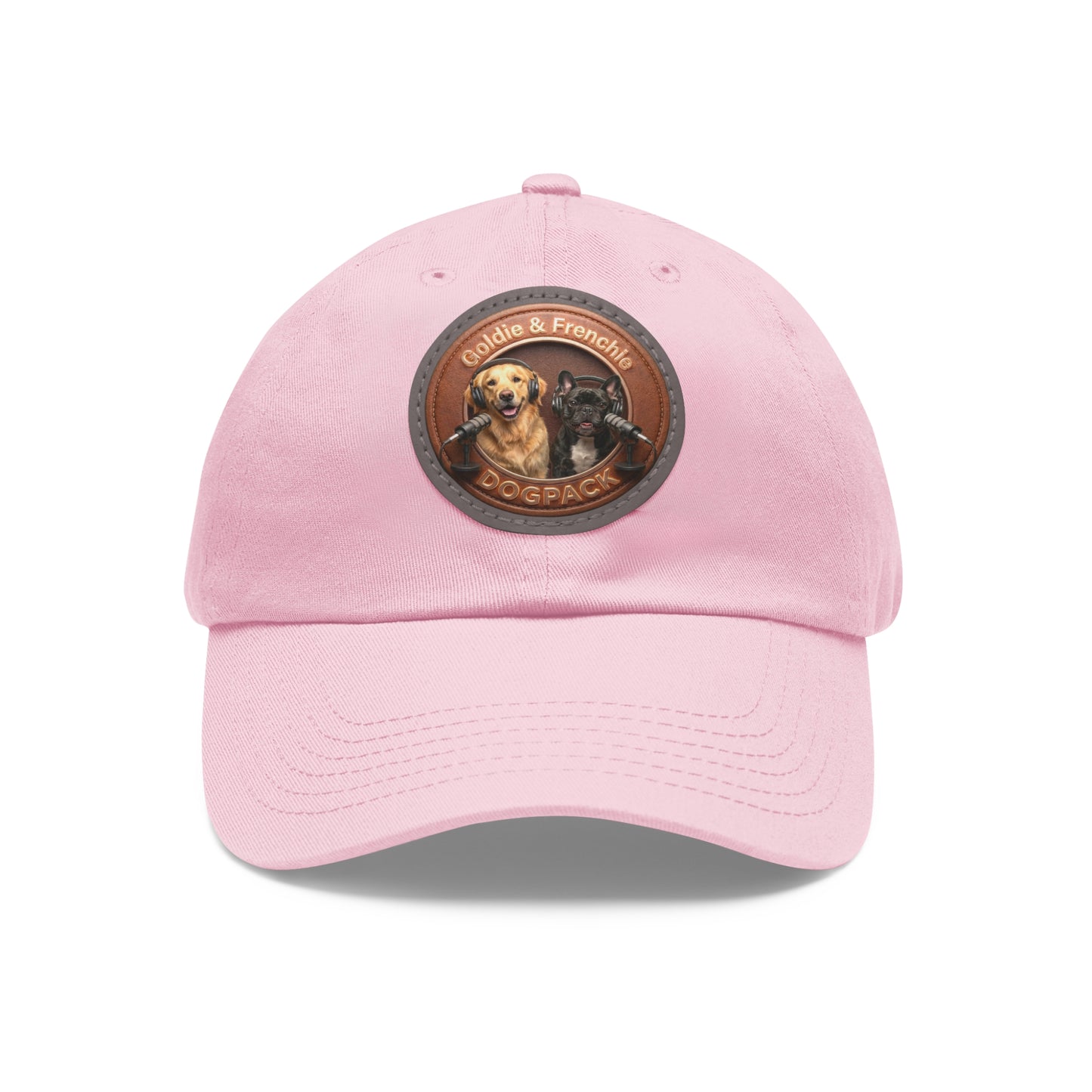 Goldie & Frenchie Leather Patch Baseball Cap