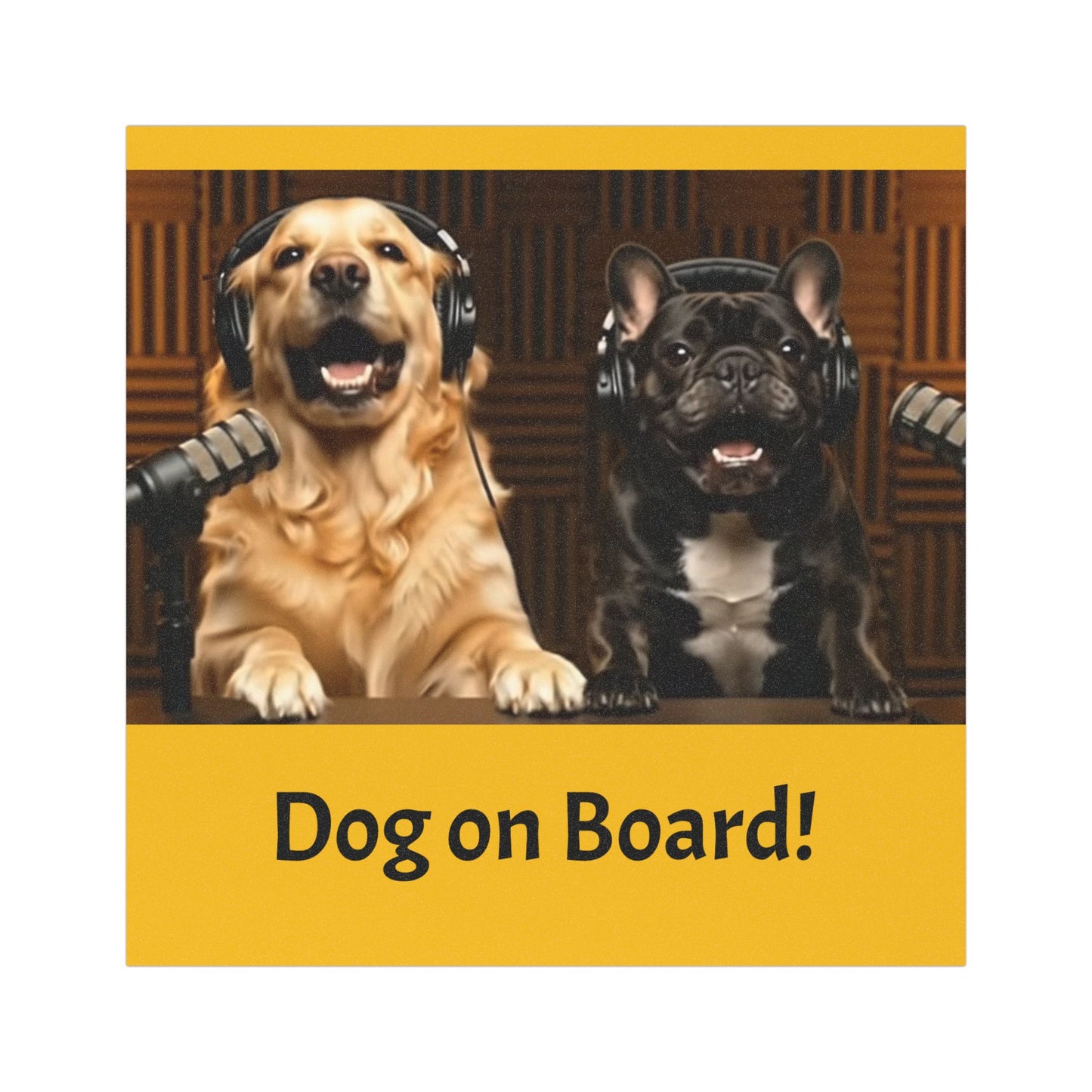 Goldie & Frenchie Car Magnet — "Dog on Board!"
