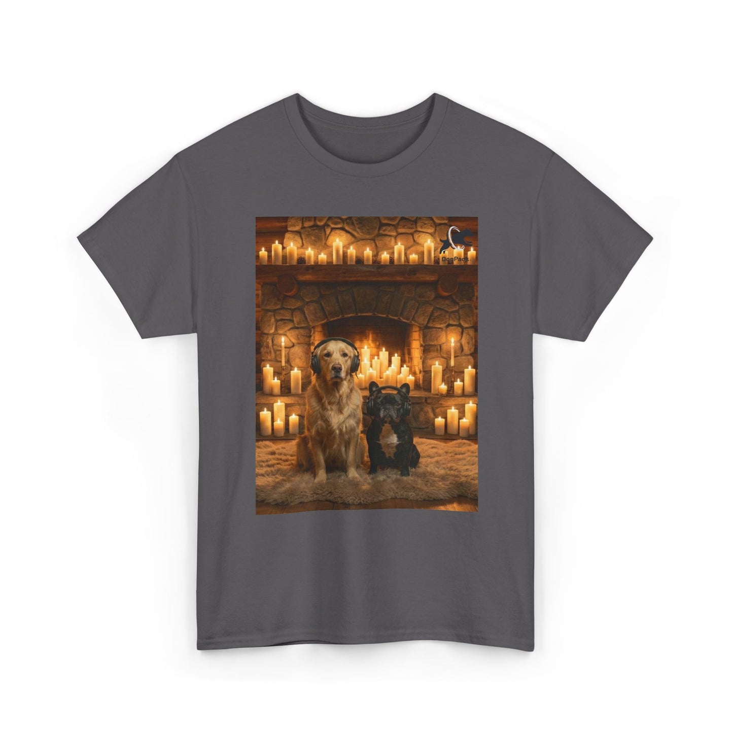 Goldie & Frenchie Staying Warm Front & Back Canada T‑Shirt - Ships from Canada