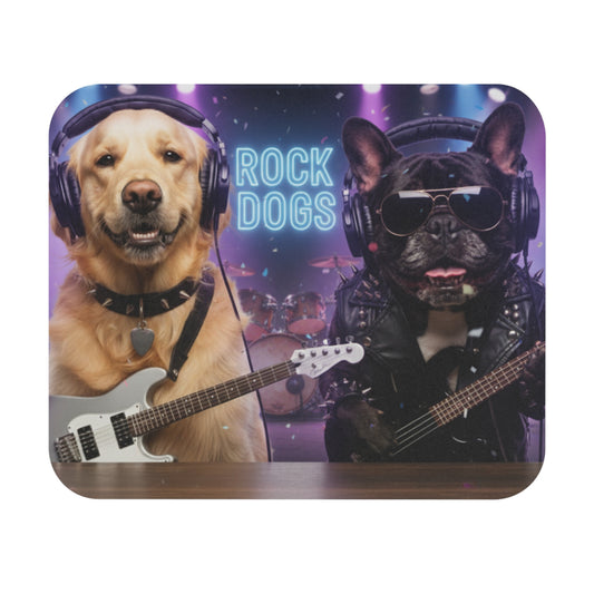 Goldie & Frenchie 'Rock Dogs' Mouse Pad