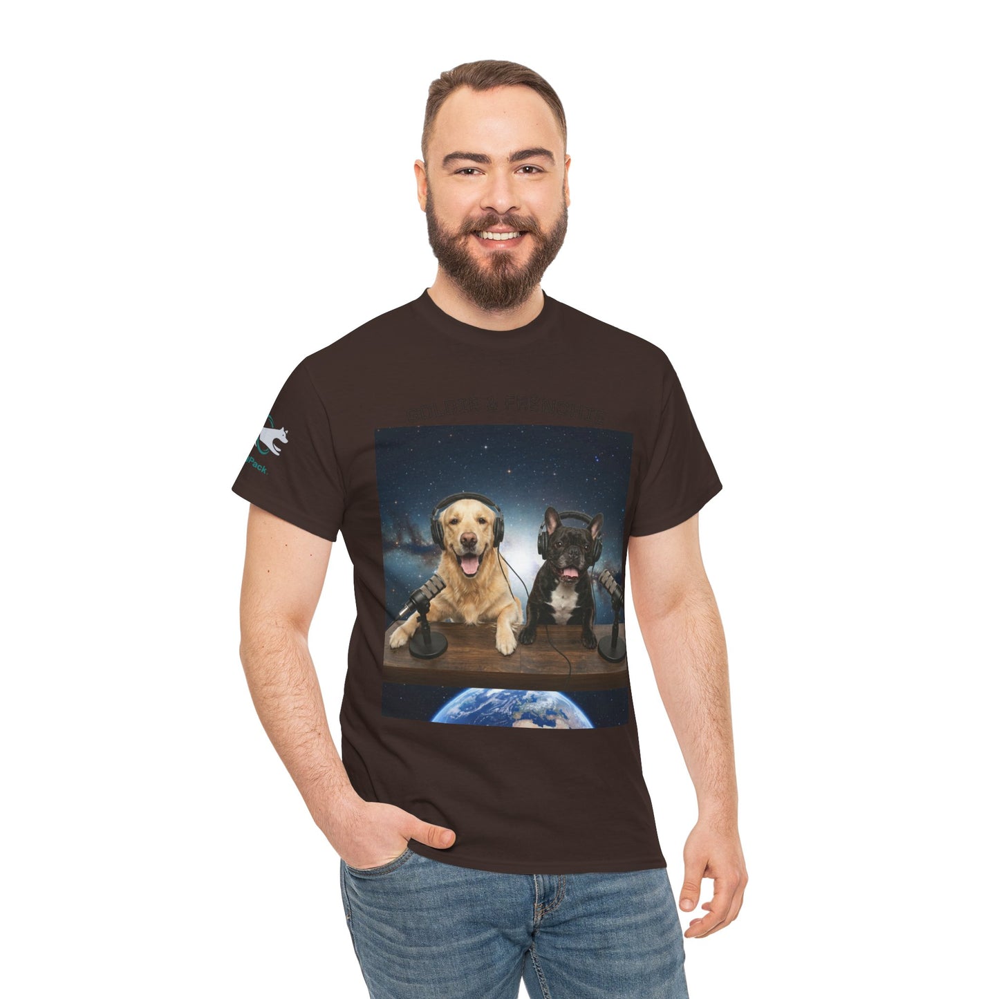 Goldie & Frenchie Broadcasting from Space T-Shirt