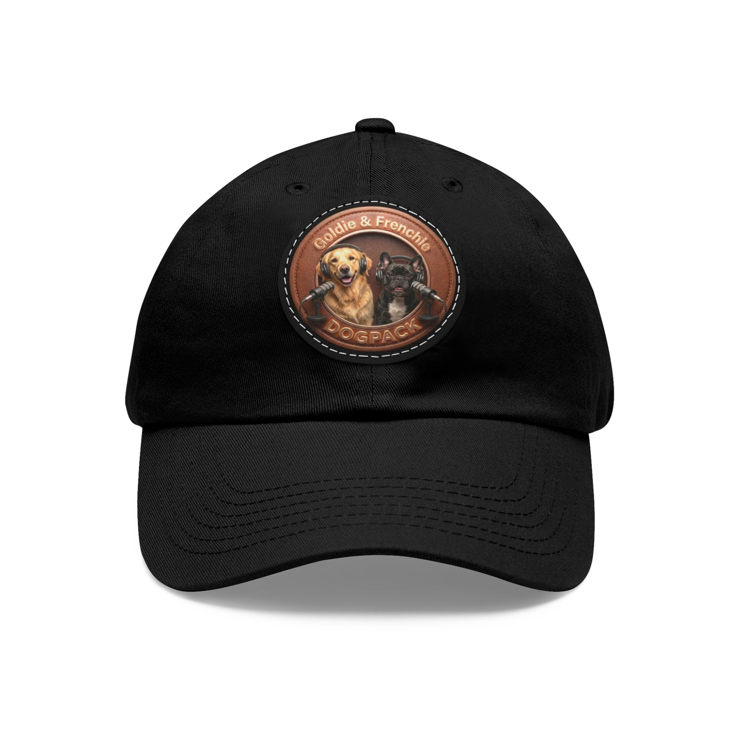Goldie & Frenchie Leather Patch Baseball Cap