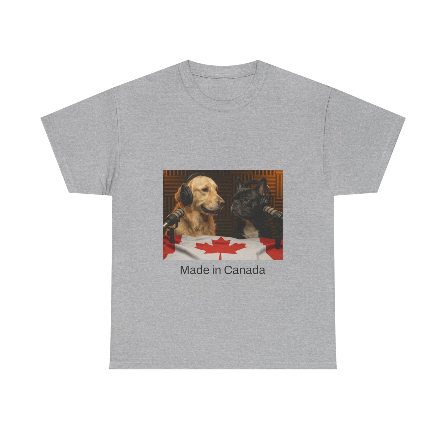 Goldie & Frenchie Front & Back Canada T‑Shirt — "Made in Canada" - Ships from Canada
