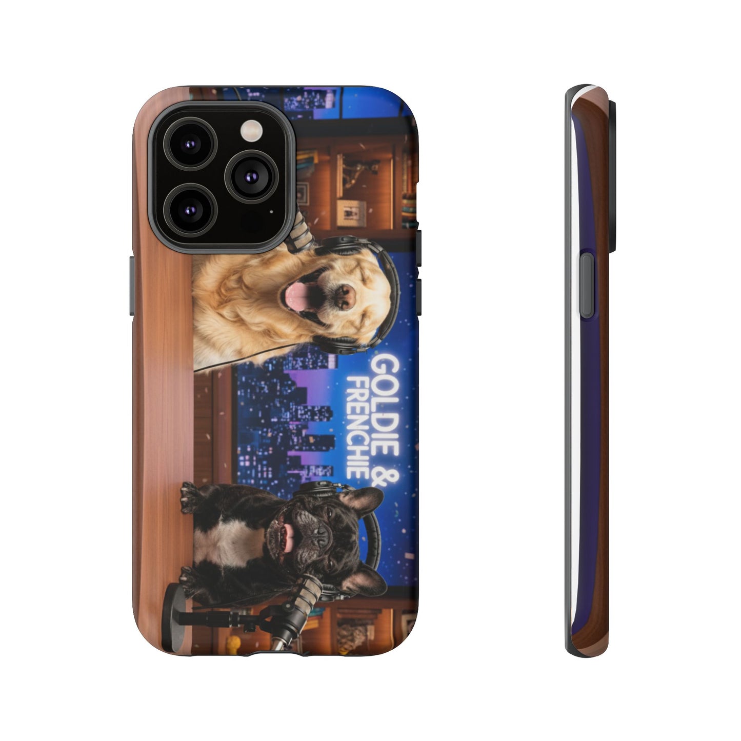 Goldie & Frenchie Talk Show LOL Laughing out iPhone Cases